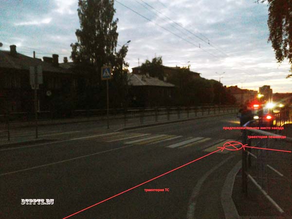 Петрозаводск, 21 июля 2014 года, 01-00. ДТП с участием пешехода и неустановленного легкового автомобиля произошло на пересечении улиц Чапаева - Фурманова.