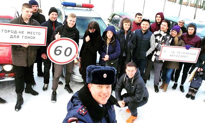 В Петрозаводске спортсмены призвали студентов – автомобилистов к безопасному вождению
