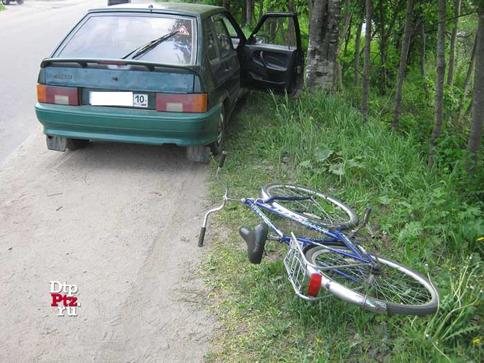 Олонец, 30 мая 2018 года.  ДТП с участием велосипедиста и легкового автомобиля ВАЗ-2114 произошло на улице Свирских Дивизий (12-м километр автодороги А-130 «Олонец-Питкяранта-Леппясилта»).