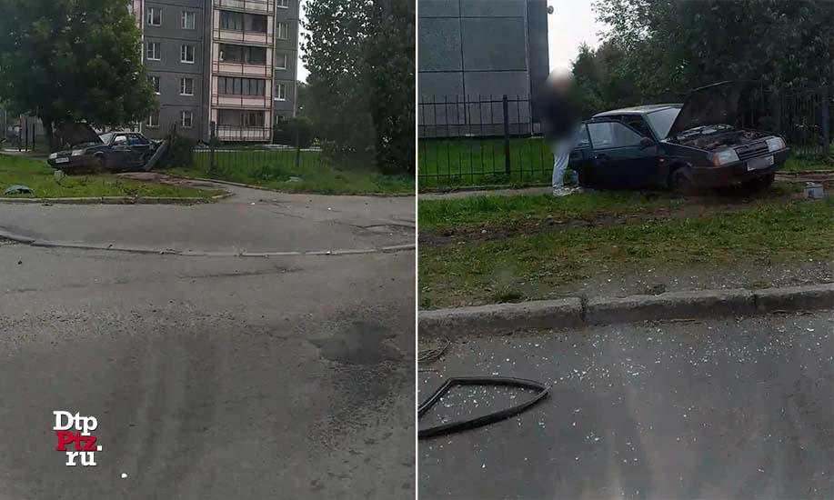 Петрозаводск, 16 сентября 2020, 10-20.  ДТП с участием легковых автомобилей Хонда (Honda Civic) и ВАЗ-21099 произошло на улице Луначарского, в районе пересечения с улицей Пробная.