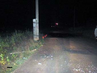 Суоярвский район, 2 октября 2014 года, 17-45. ДТП с участием мотоциклиста произошло в поселке Лоймола.