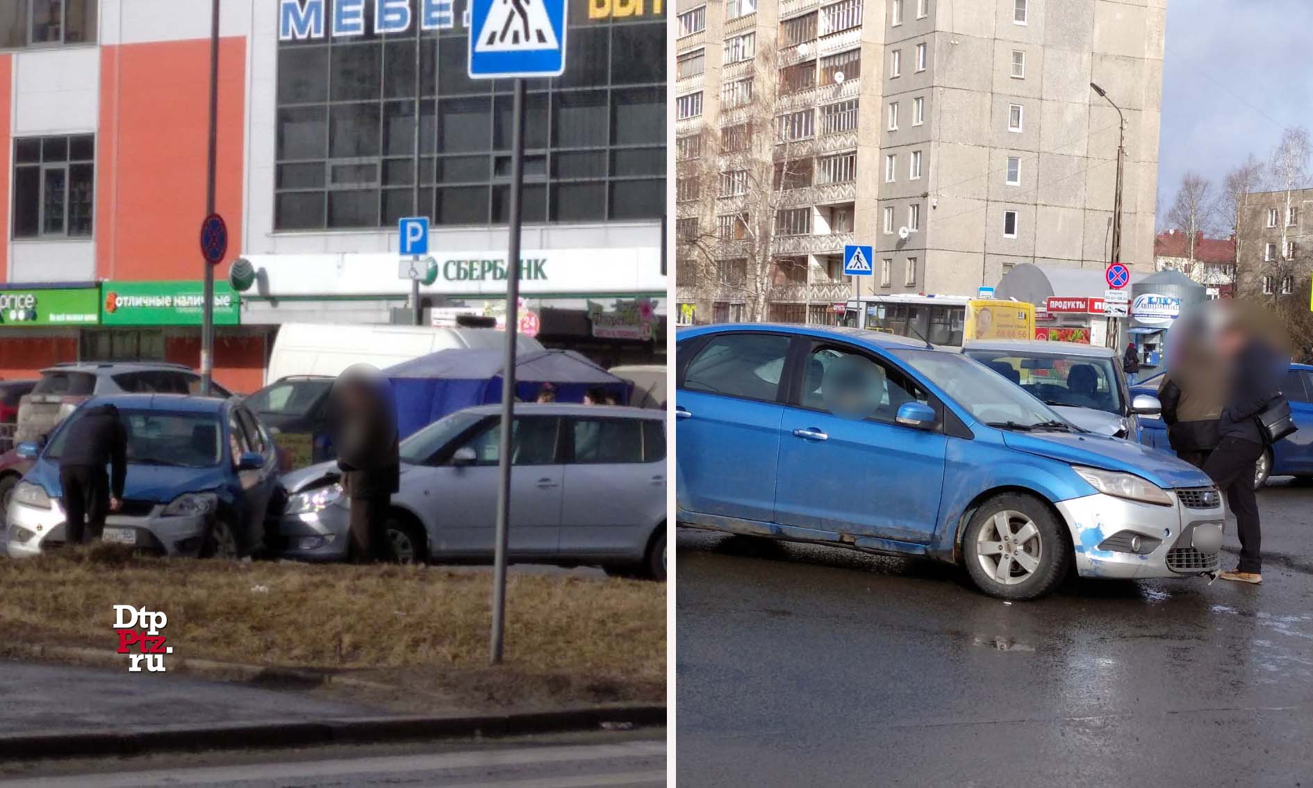 Петрозаводск, 13 марта 2020 года, 10-12.   ДТП с участием легковых автомобилей Шкода (Skoda Fabia) и Форд (Ford Focus) произошло на пересечении Октябрьского проспекта и улицы Мелентьевой.